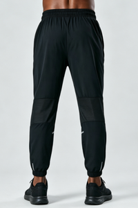 Men's Mesh Panel Reflective Jogger Quick Dry Athletic Jogger