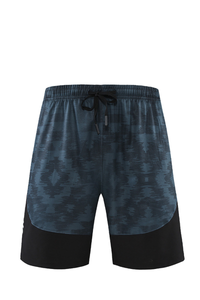 Men's Breathable Drawstring Running Shorts with Side Reflective Stripes