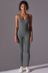 Women's Athletic U-neck Seamless Jumpsuit