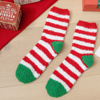 Women's Multicolor Christmas Gift Coral Fleece Socks