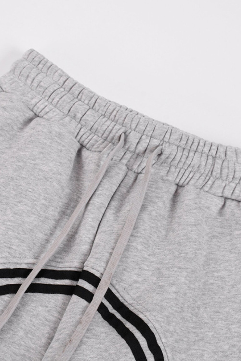Men's Fall/Winter Retro  Color Block Fleece Lined Jogger
