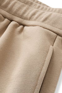 Unisex Solid Straight Shorts - Loose Drawstring Gym Shorts