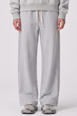 Unisex Fall Drawstring Side Pocket Wide Leg Sweatpants