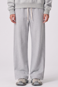 Unisex Fall Drawstring Side Pocket Wide Leg Sweatpants
