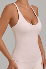 Women’s Removable Pads Halter Racerback Sports Yoga Tank Top