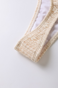 Women's Triangle Cup Halterneck 4 Piece Bikini Set