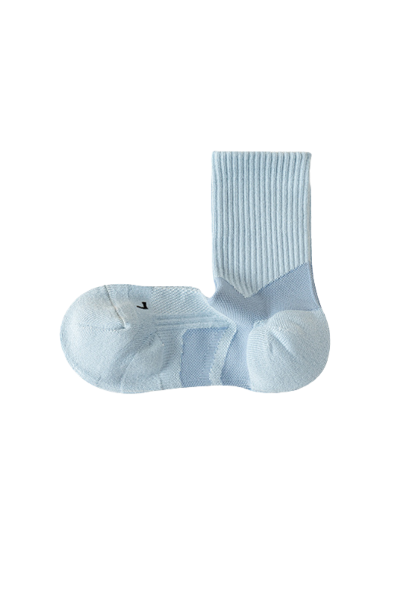 Women's Professional Color Block Sports Yoga Crew Socks