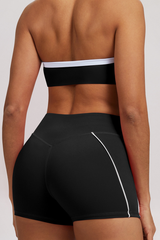 Women's High-waisted Pleated  Sport Shorts