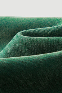 Heavyweight washed velvet hooded sweatshirt