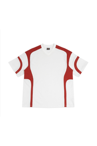 Men's 100% Cotton Color-Block V-Neck Short-Sleeve T-Shirt