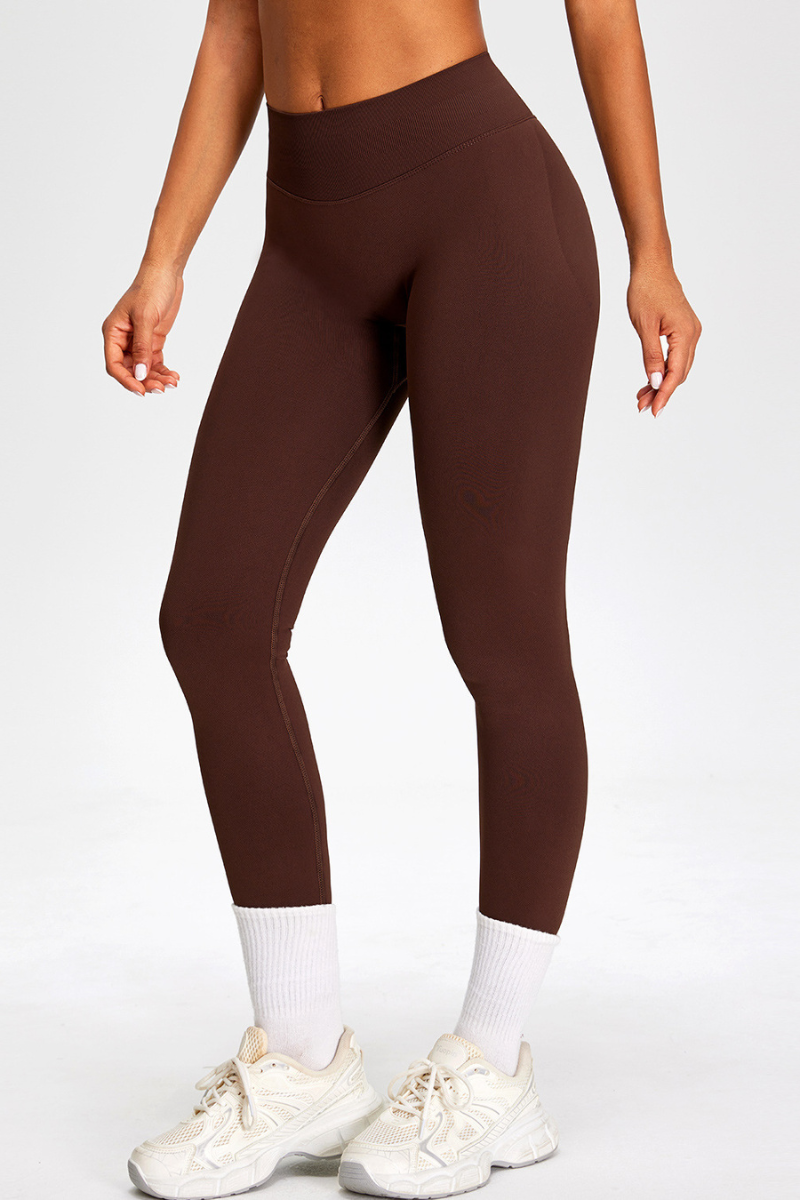 Women's Seamless Pleated Buttocks Lift Sports Yoga Leggings