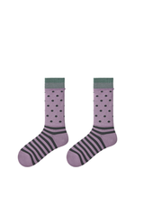Women's Y2K Retro Color Stripe Soft Slouch Crew Socks