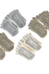 Women's Diamond Mesh Mid-Calf Yoga Grip Five-Toe Socks