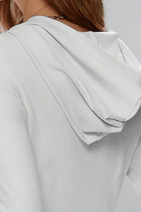 Women's Hooded Zippered Slim-Fit Sports Jacket