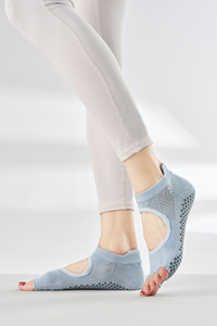 Women's Mesh Breathable Open-Toe Yoga Grip Five-Toe Socks