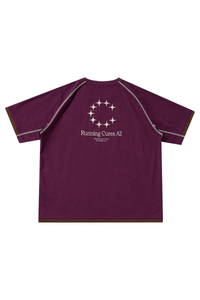 Men's Raglan Contrast Stitch Panel Quick Dry Outdoor Top