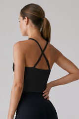 Women’s Adjustable Thin Shoulder Strap Cross-Back Tank Top