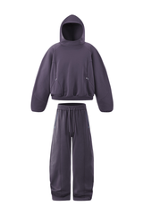Men's Fall Set:Relaxed Fleece Hoodie And Sweatpants