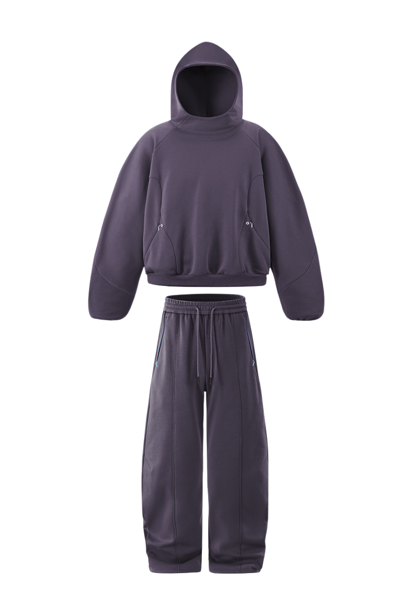 Men's Fall Set:Relaxed Fleece Hoodie And Sweatpants