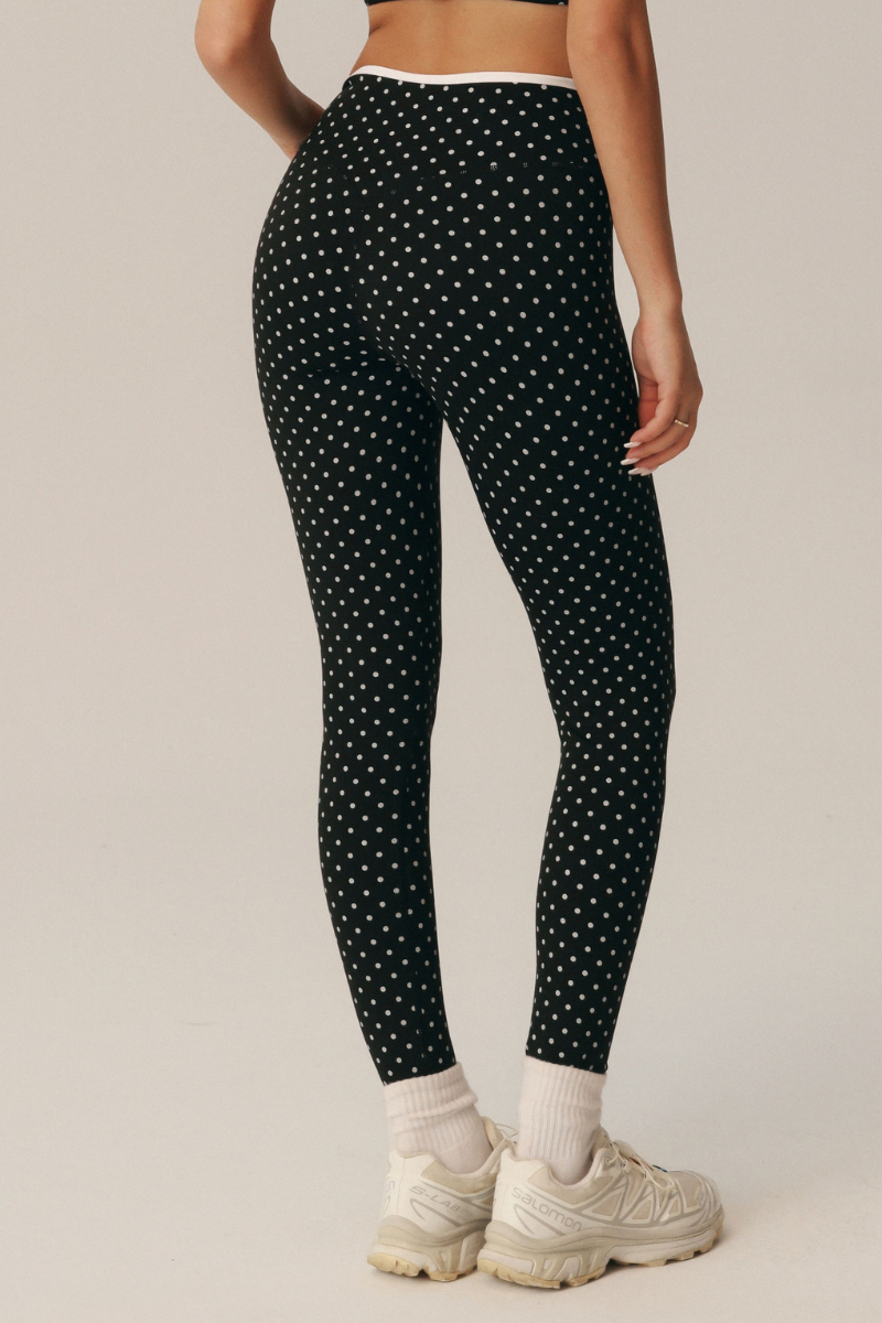 Women's Athletic Polka Dot High Waist Yoga Leggings