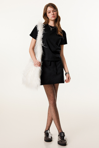 Women's Summer A-Line Set - Casual Campus Solid Short Sleeve