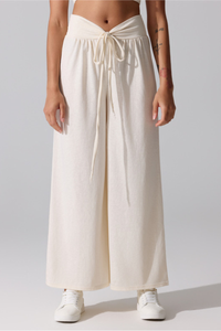 Women's Fall Soft Twisted High Waist Loose Wide Leg Pants