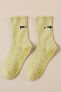 Women's Silicone Anti-Slip Yoga Crew Cotton Yoga Socks