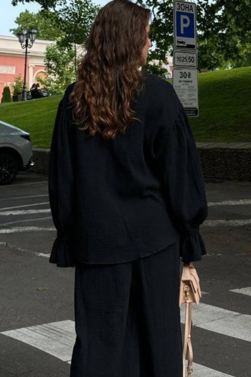 Lantern-style sleeve top set