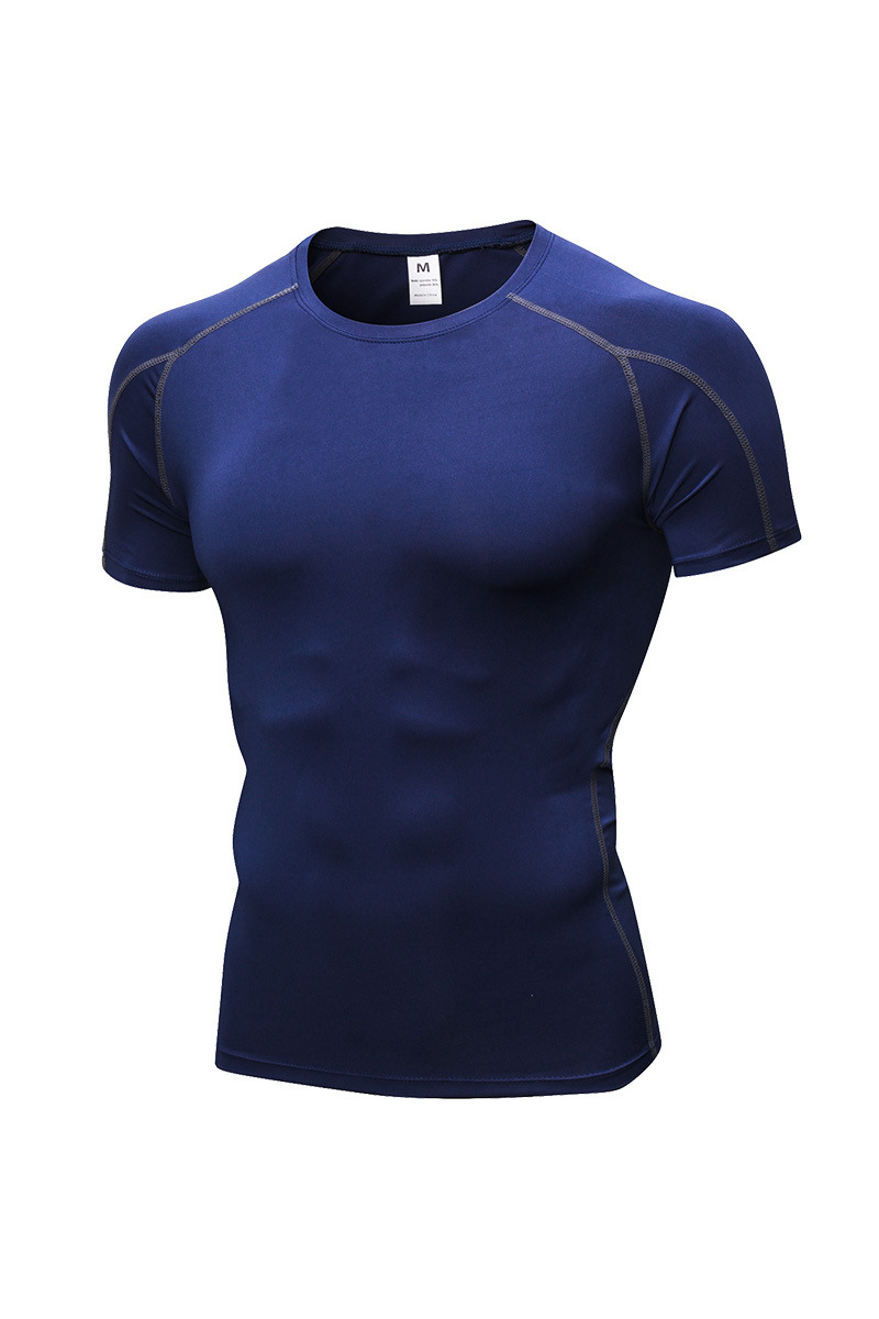 Men's Quick‑Dry Compression Workout Short Sleeve T‑Shirt