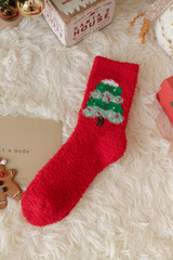 Women Christmas Cute Xmas Cartoon Mid Calf Socks