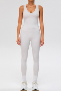 Women's Sport Sets:Wide Shoulder Straps Tank Top & Leggings