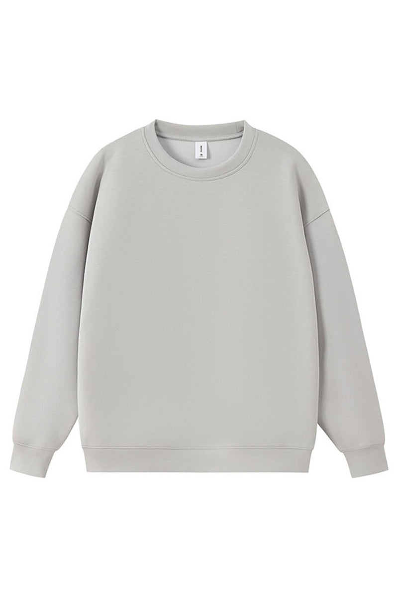 Men Heavyweight Cotton-Blend Crewneck Sweatshirt