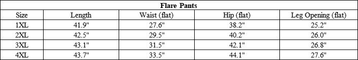 Plus Size Women's Fleece Lined Butt Lifting Yoga Flare Pants