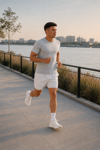 Men's 2-in-1 Dual-Layer Athletic Running Shorts With Inner Liner
