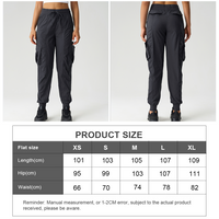 Women Mid-Rise Drawstring Leg Loose-Fitting Lightweight Quick-Drying Breathable Outdoor Workwear Sweatpants