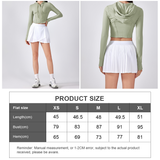 Women Hooded Drawstring Short Slim Outdoor Sports Fitness Yoga Jacket