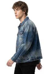 Men's 100% Cotton Vintage Wash Denim Jacket