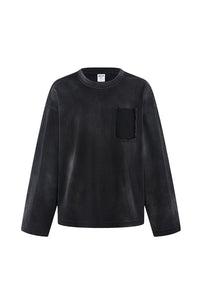 Men/Women Heavyweight Distressed Streetwear Long Sleeve T-Shirt