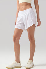 Women Quick-Dry High-Waist Breathable Stretch Fitness Yoga Shorts