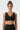Women's  Solid Scalloped Edge V-Neck Sports Bra