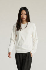 Women Tencel? Wool Relaxed Fit Long Sleeve Basic T-Shirt