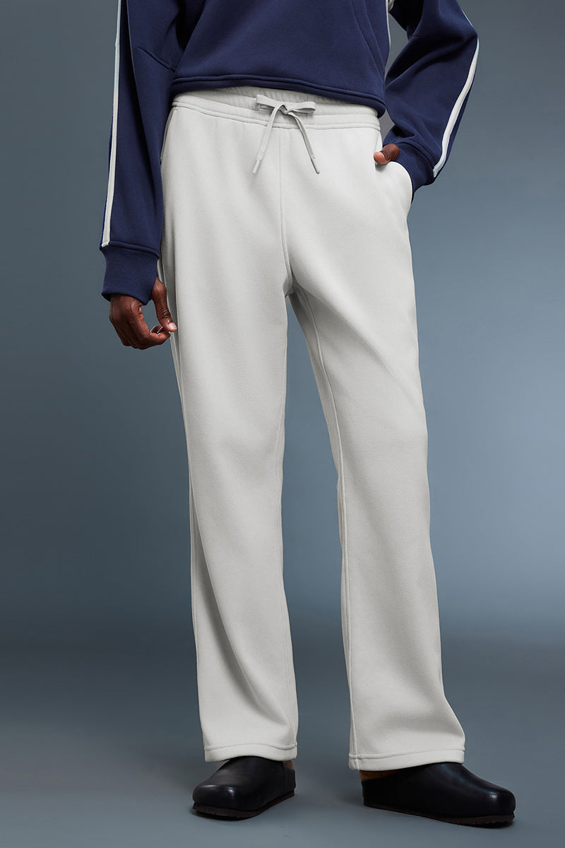 Women Loose Fleece-Lined Straight-Leg Comfortable Casual Workout Pants
