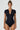 Women's Russian One Piece - Black Surf Triangle Swimsuit