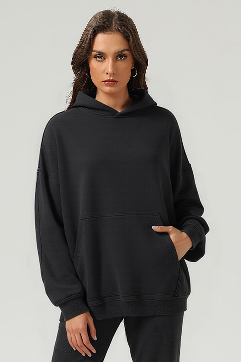 Unisex Vintage Washed Heavyweight Cotton Hoodie