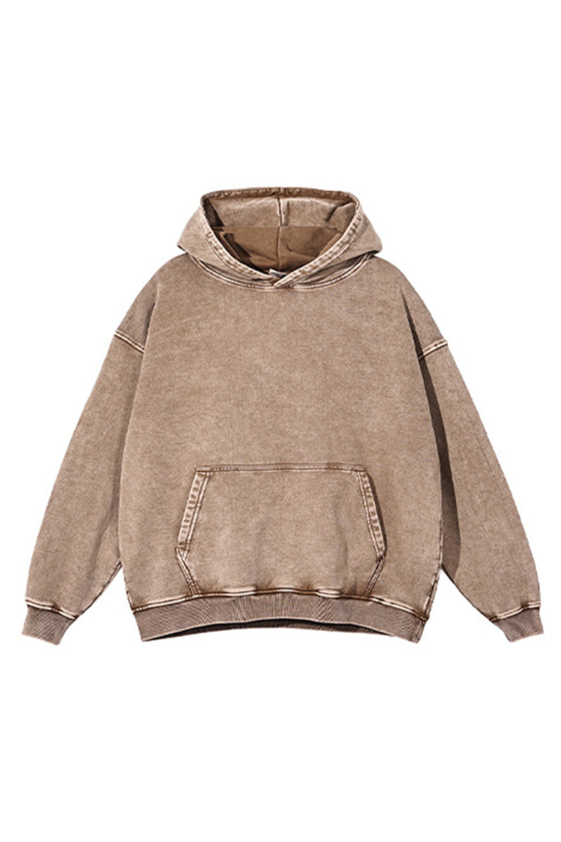 Men/Women Unisex Heavyweight 420G Wax-Dye Hoodie