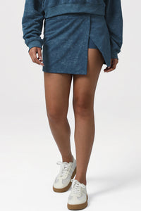 Women High-Waist Printed Lined Split Tennis skirt