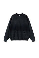 Men/Women Vintage Spray-Dye Distressed Washed Crewneck Sweatshirt