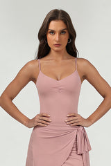 Women's Sports Ballet Pleated Sleeveless Yoga Top