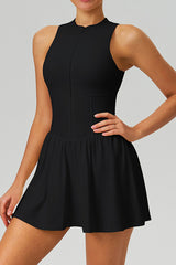 Women Cloud-Feel Fake Two-Piece Sports Dress