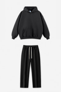 Unisex Fleece-Lined Oversized Hoodie and Pants